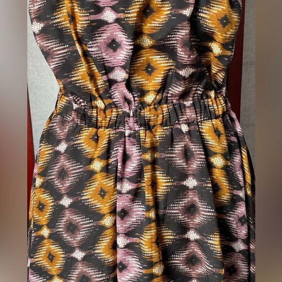 Bar III Multicolored Geometric Designed Fit and Flare Dress (Size: Medium) - Picture 8 of 12